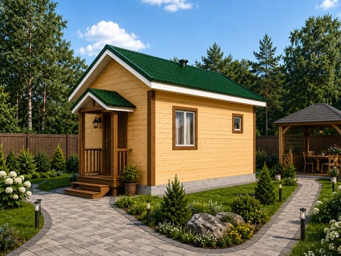 Баня 3×4 (вариант 2) — Баня из бруса